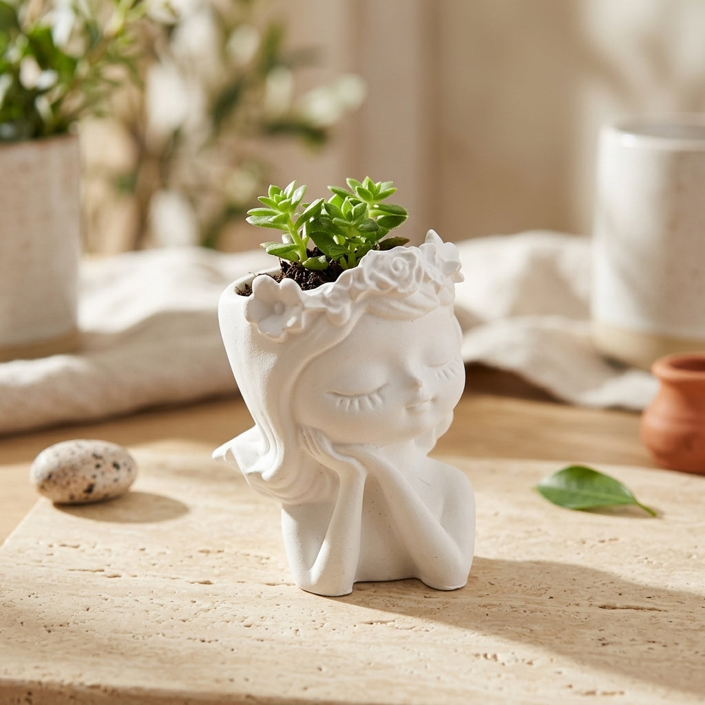 Flower Girl Planter — Hero. Styling props are not included. NovoBiz 6cd4ccac-f033-4539-beec-577cbe920191