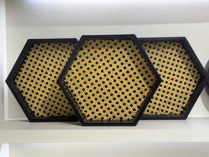 Rattan Hexagonal Tray