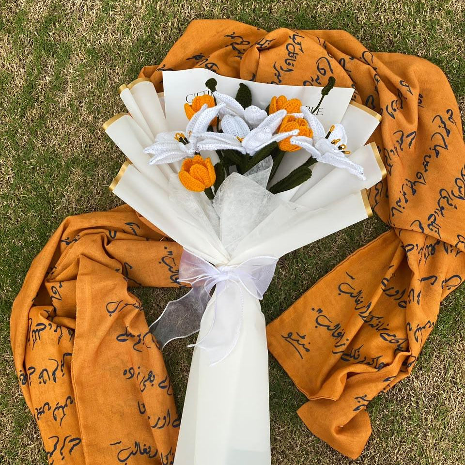 Crochet Lily Bouquet – Handmade Forever Flower Gift