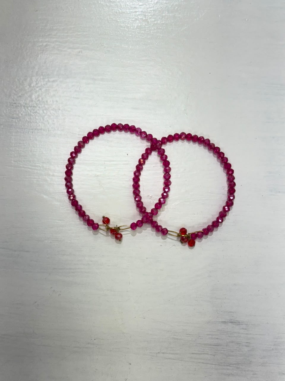 Small Beaded Bangles With Tassel
