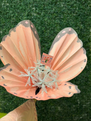 Handcrafted Sparkling Butterfly Bouquet – Glitter Pipe Cleaner Flower