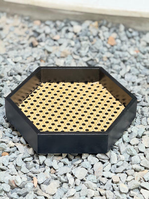 Rattan Hexagonal Tray