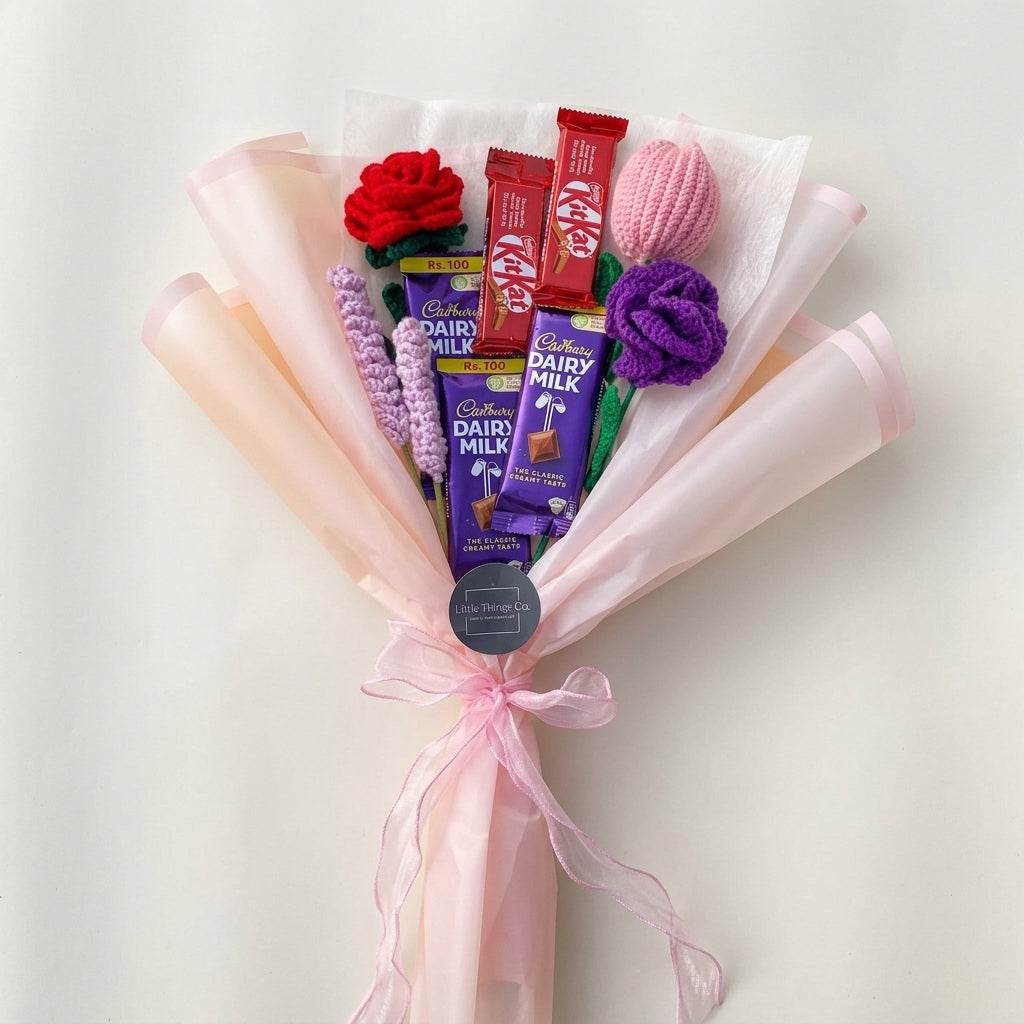 Chocolate Premium Crochet Bouquet — Studio. NovoBiz 4b29a42e-99a8-4d06-aa7b-407c76e3df6e