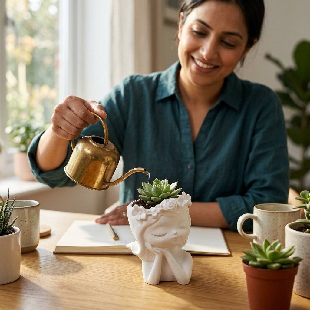 Flower Girl Planter — In Use. Styling props are not included. NovoBiz 1456ce88-e093-4eb1-98fd-cd7b437c1145