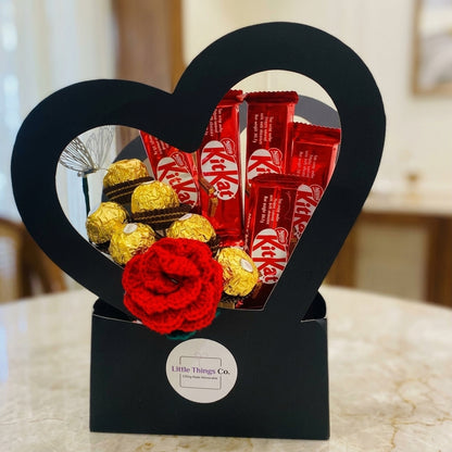 Heart Chocolate Bucket — Hero. Styling props are not included. NovoBiz 39cf86d2-9a0f-4eff-bf60-06fbb82505fe