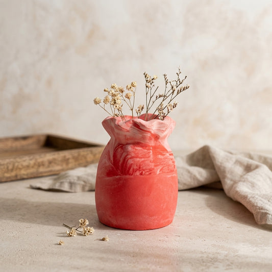 Wavy Rim Flower Vase — Hero. Styling props are not included. NovoBiz 0c02e131-67f9-49fa-ae56-b8e2bf03c8f5