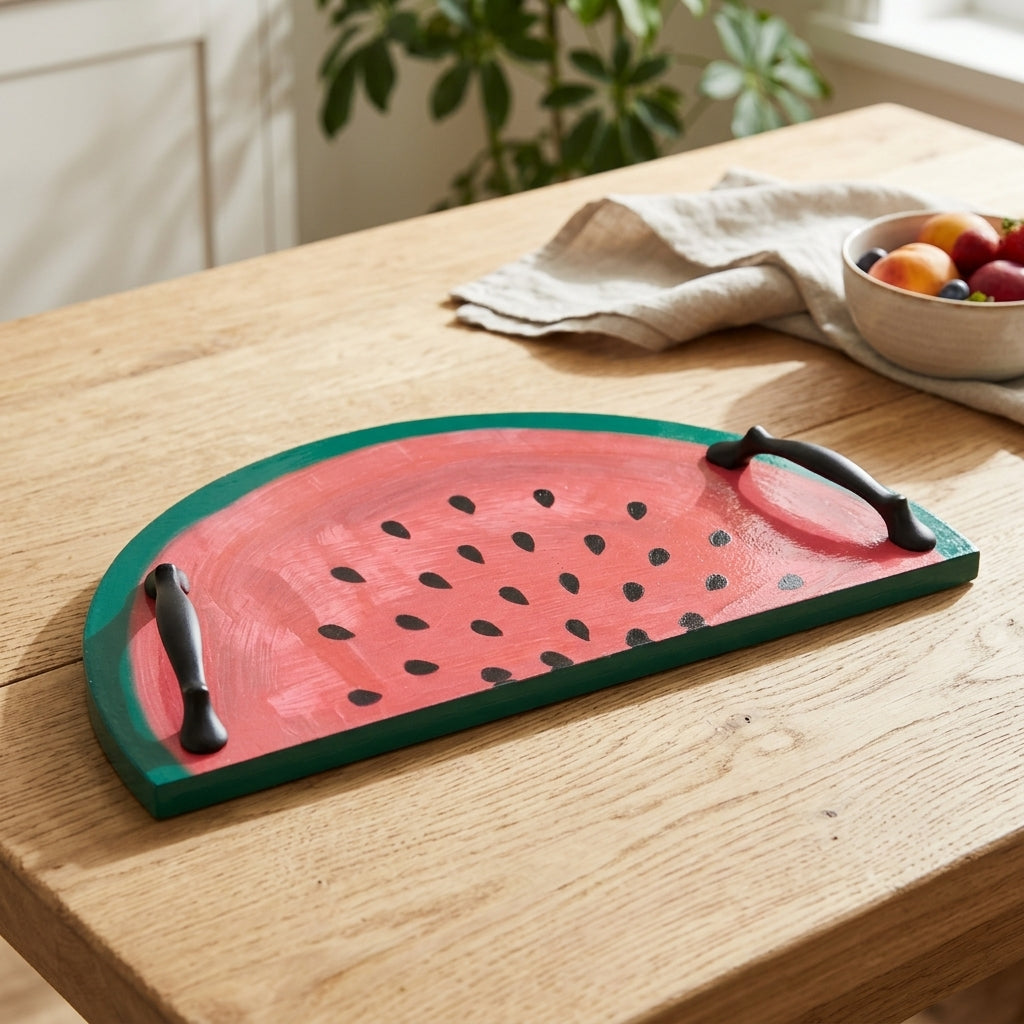 Semi Circle Tray- Watermelon — Hero. Styling props are not included. NovoBiz 1cf7d975-bd62-4b51-b159-d4b139283460
