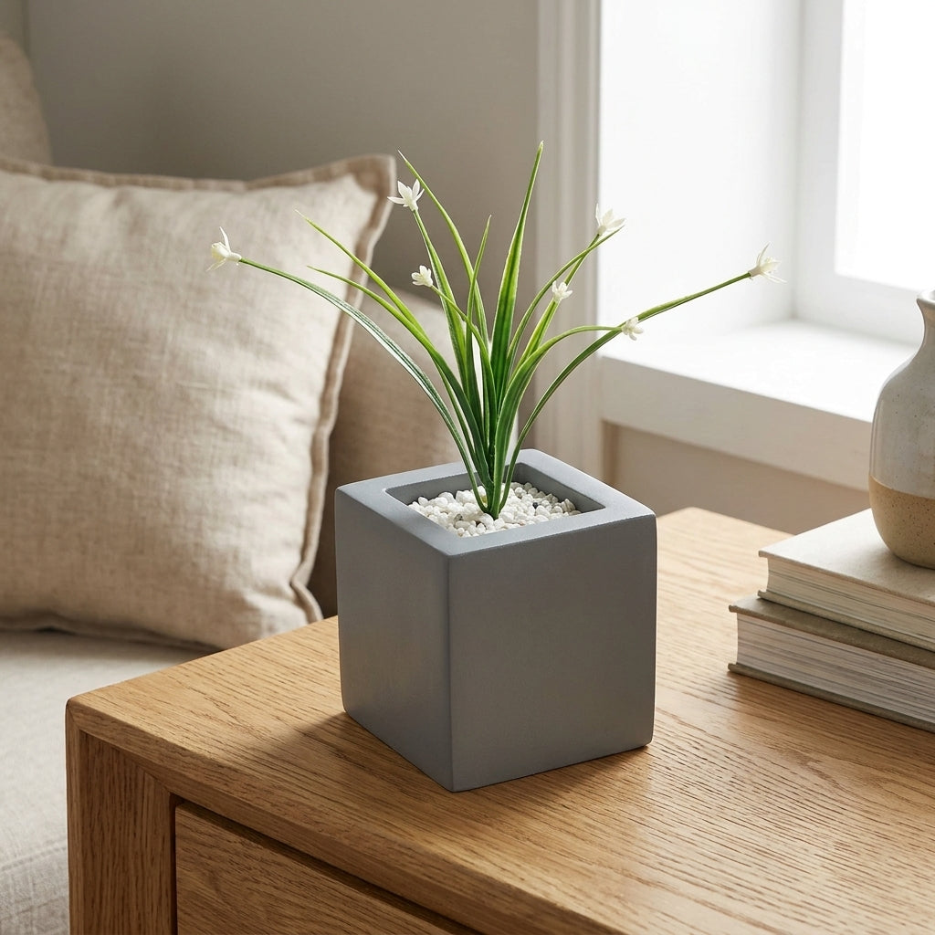 Wood Planter — Style Scene. Styling props are not included. NovoBiz 5edb2811-bc24-4300-83c6-5dbc66891a5b