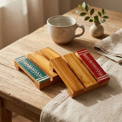 Ethnic Coasters Set Of 2 — Hero. Styling props are not included. NovoBiz 6de6cdc7-7b5b-4d21-a922-86ae2789080b