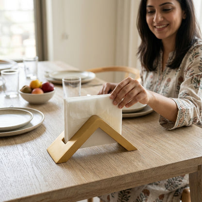 Tissue Holder Stand — In Use. Styling props are not included. NovoBiz 0ea877ff-3948-4db4-b856-0fbdc99a055e