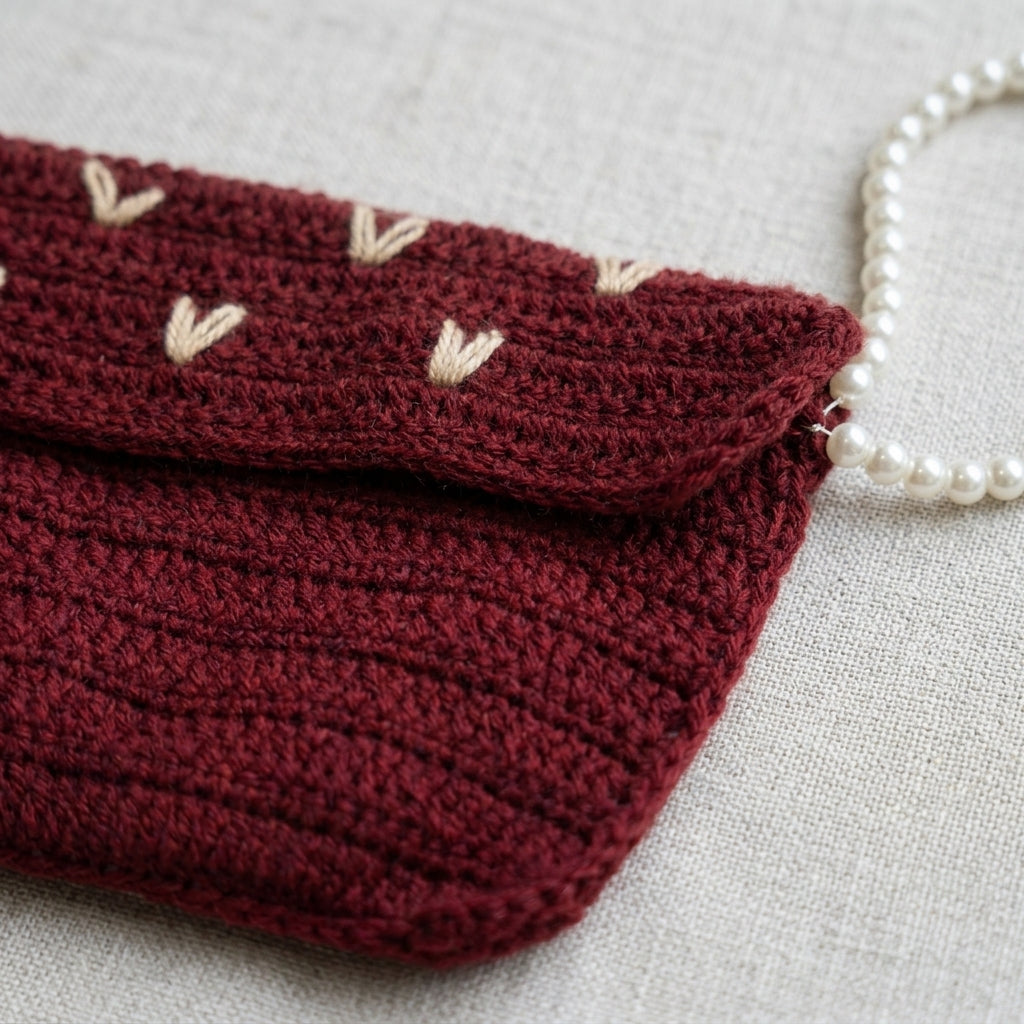 Crochet Pouch — Detail. NovoBiz cae55bf7-1cff-44fd-83f6-b3fb363f93a0