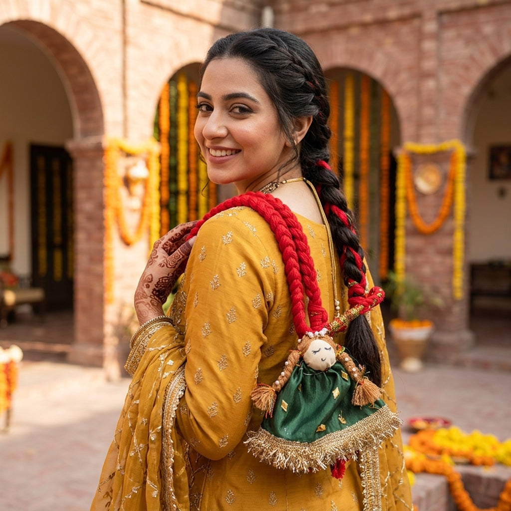 Guddi Paranda — In Use. Styling props are not included. NovoBiz 60438897-60b4-48f1-8ca8-bc7dd1e34a45