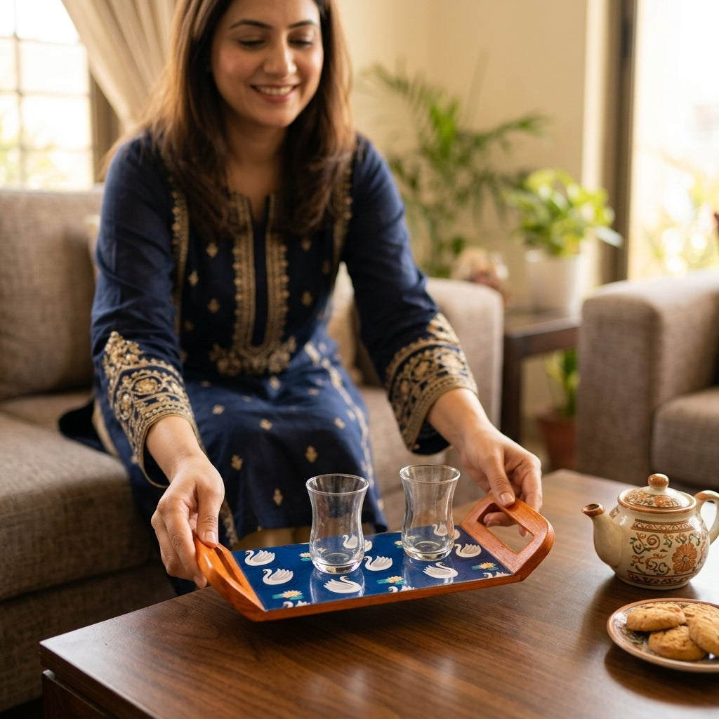 Heritage Tray- Swan — Lifestyle. Styling props are not included. NovoBiz c1714a77-3337-4fa6-aa38-97695bed102b